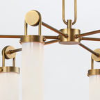 QN-WYNWOOD6-VBS Wynwood 6 Light Chandelier Vintage Brass