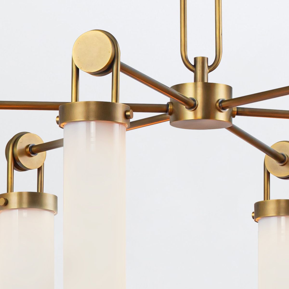QN-WYNWOOD6-VBS Wynwood 6 Light Chandelier Vintage Brass