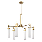 QN-WYNWOOD6-VBS Wynwood 6 Light Chandelier Vintage Brass