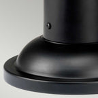QZ-BEDFORD3-M Bedford 1 Light Medium Outdoor  Pedestal Lantern Mystic Black
