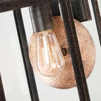 QZ-BYRON-M Byron 1 Light Medium  Outdoor Wall Lantern Imperial Bronze with Copper Reflector