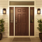 QZ-BYRON-M Byron 1 Light Medium  Outdoor Wall Lantern Imperial Bronze with Copper Reflector