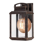 QZ-BYRON-S Byron 1 Light Small  Outdoor Wall Lantern Imperial Bronze with Copper Reflector