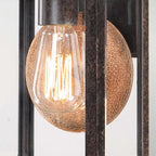 QZ-BYRON-S Byron 1 Light Small  Outdoor Wall Lantern Imperial Bronze with Copper Reflector