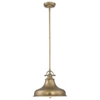 QZ-EMERY-P-M-WS Emery 1 Light Medium Pendant Weathered Brass