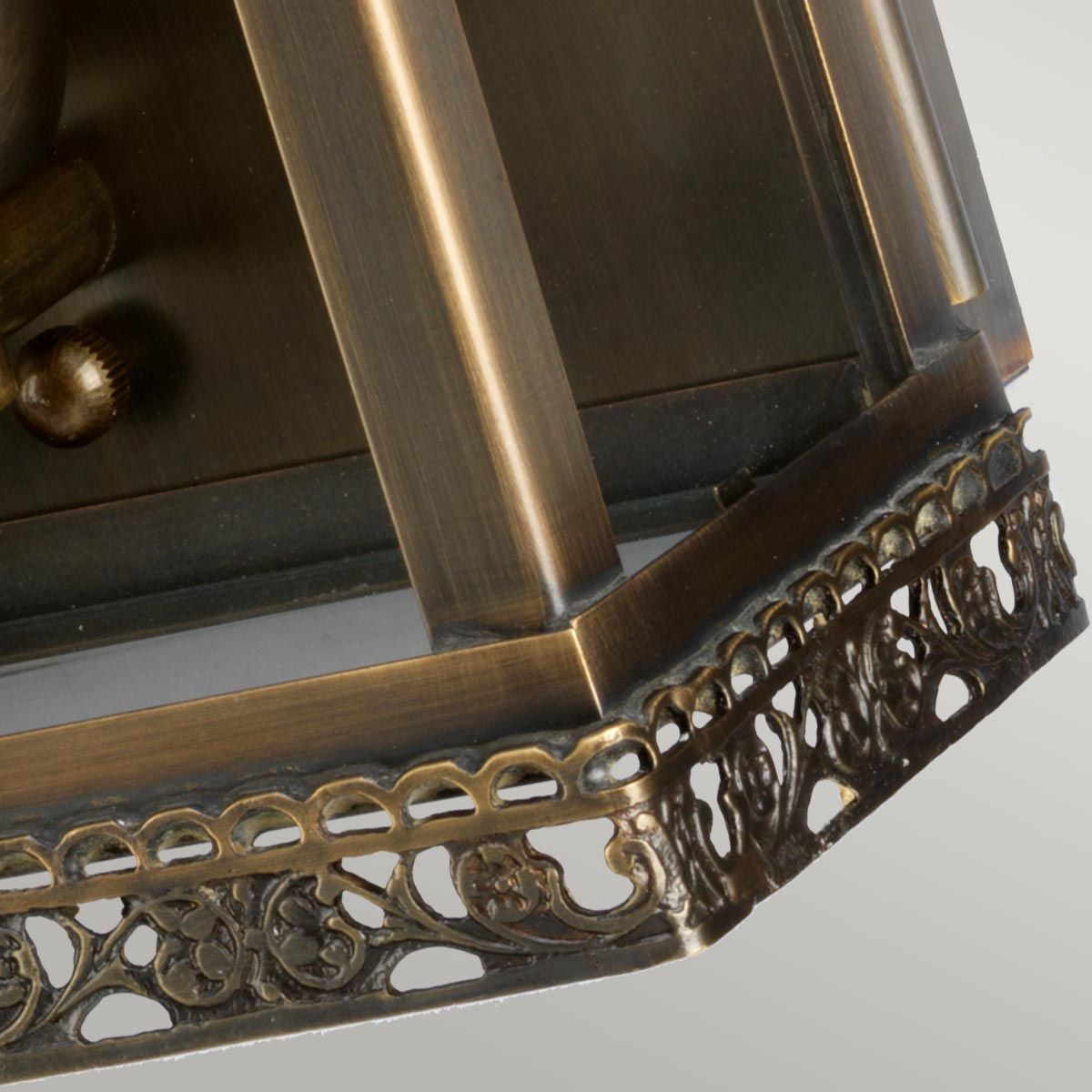 REGENTS-PARK-BR Regents Park 1 Light Outdoor  Wall Lantern Aged Brass