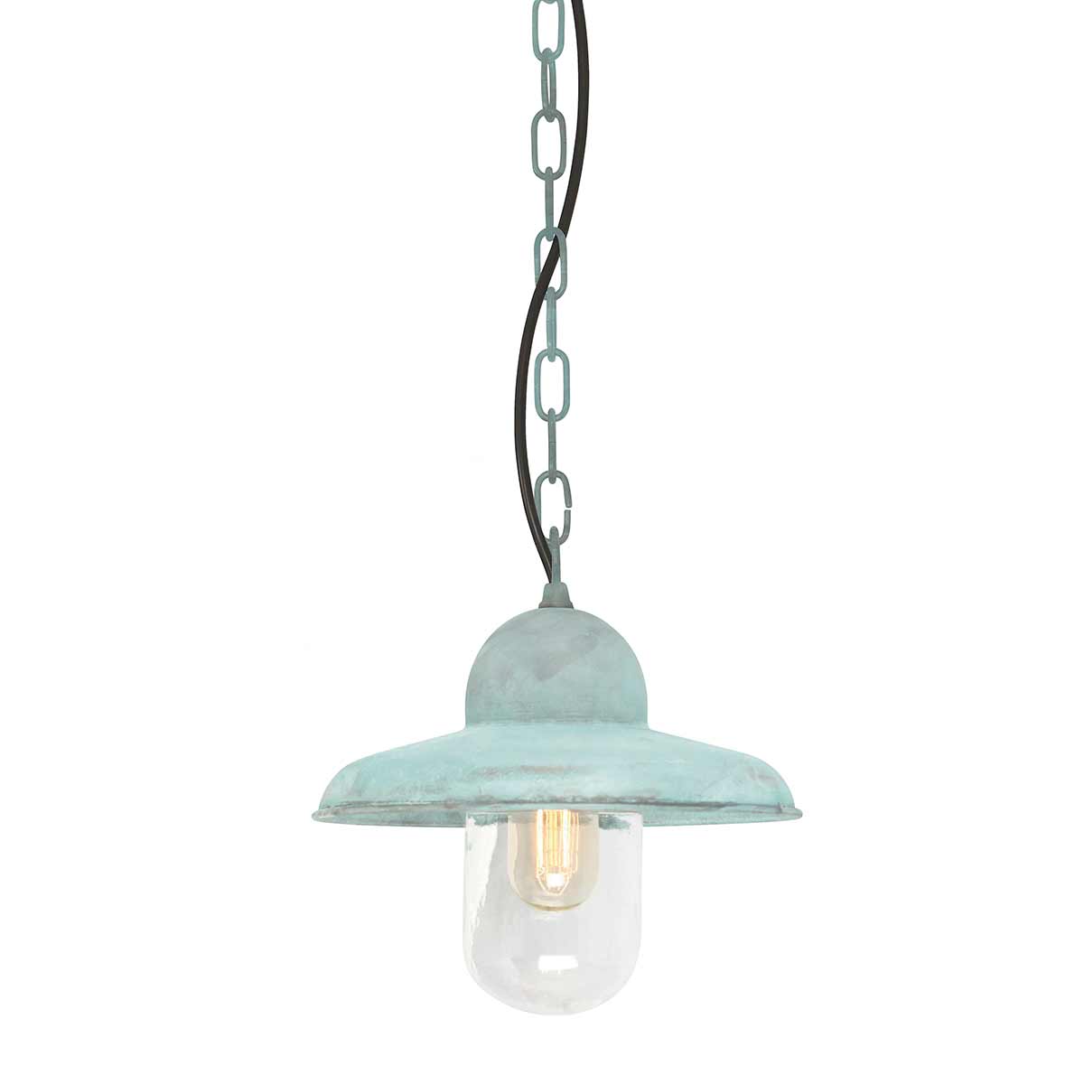 SOMERTON-CH-V Somerton 1 Light Outdoor  Chain Lantern Verdigris