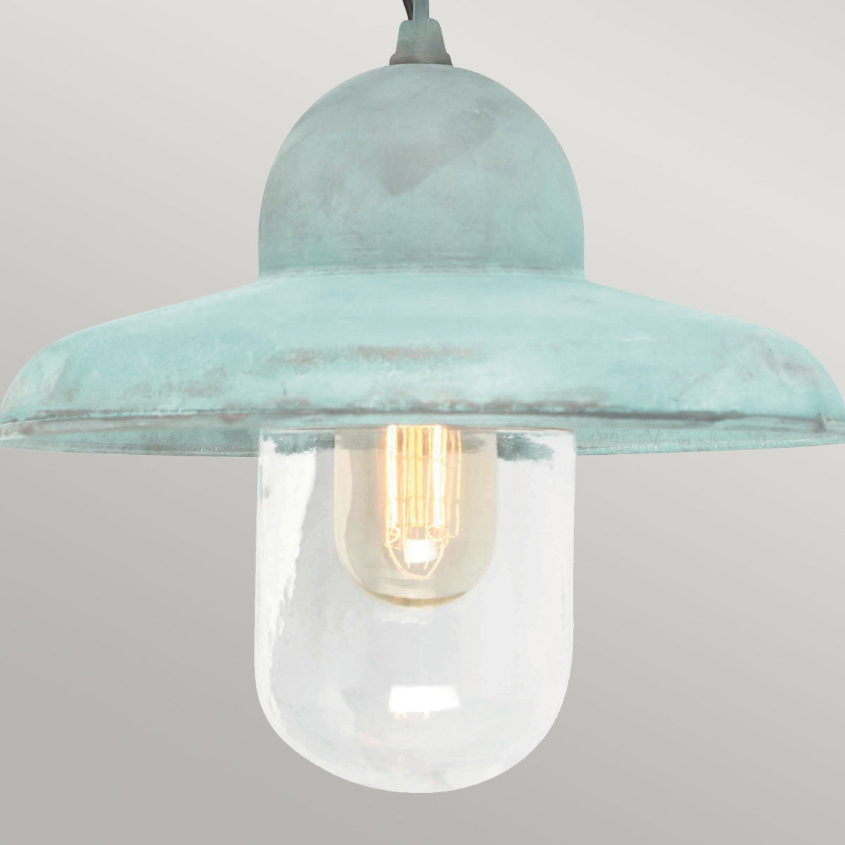 SOMERTON-CH-V Somerton 1 Light Outdoor  Chain Lantern Verdigris
