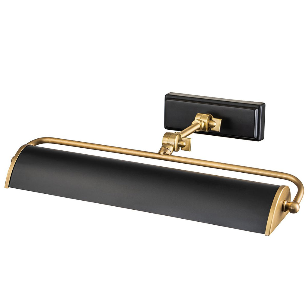 WINCHFIELD-PLM-AB-MB Winchfield 2lt Medium Picture Light Aged Brass & Matte Black