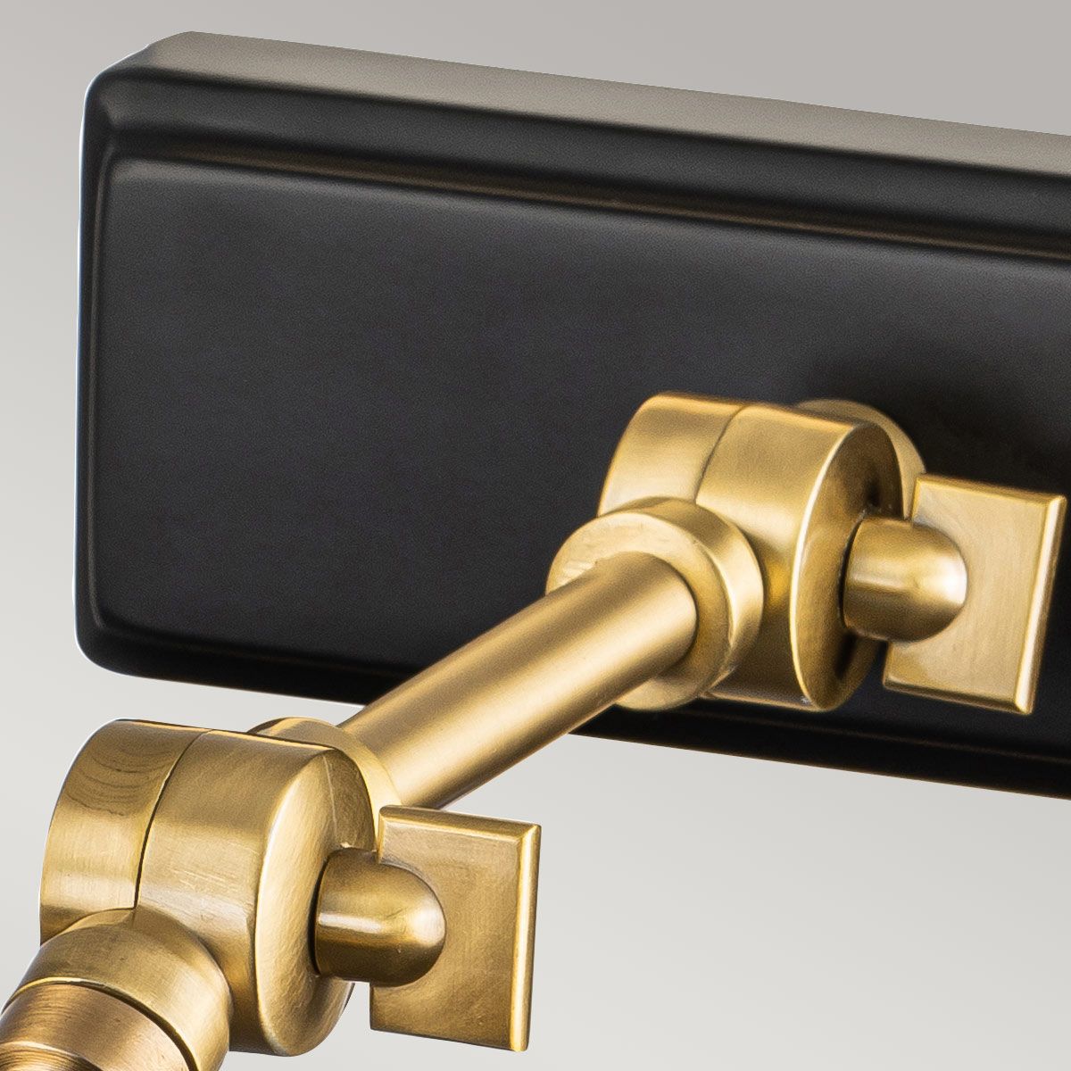 WINCHFIELD-PLM-AB-MB Winchfield 2lt Medium Picture Light Aged Brass & Matte Black